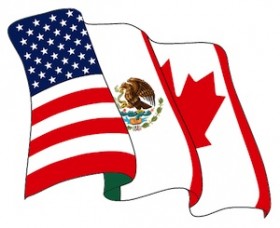 NAFTA Flags