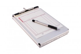 Clipboard, pen, and pad