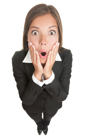 Shocked woman