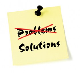 Solutions post-it note